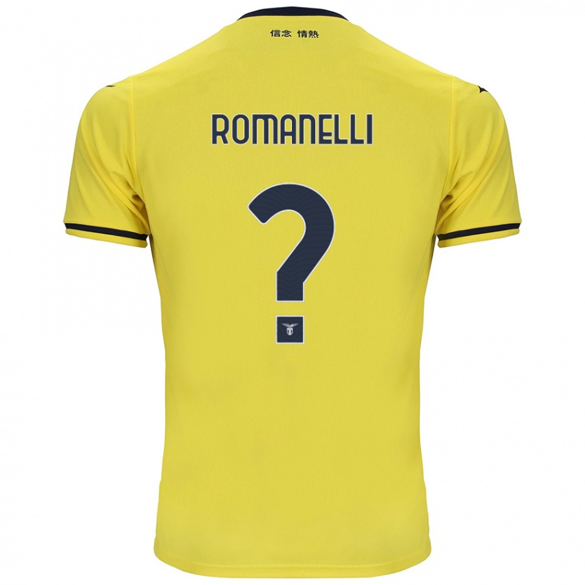 Niño Camiseta Nicolas Romanelli #0 Amarillo 2ª Equipación 2024/25 La Camisa