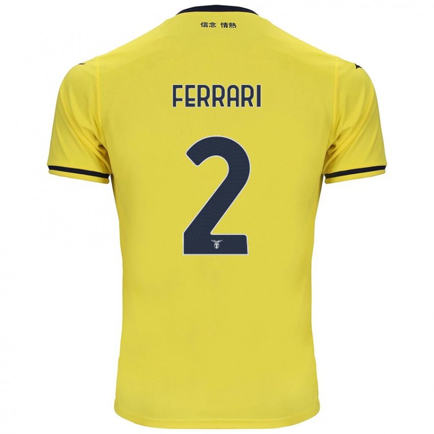 Niño Camiseta Lorenzo Ferrari #2 Amarillo 2ª Equipación 2024/25 La Camisa