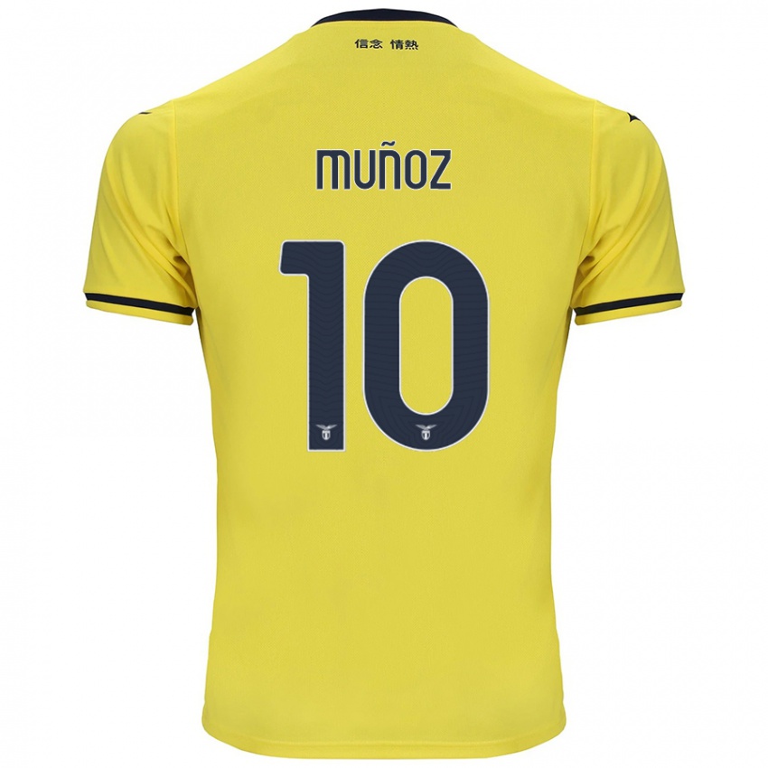 Niño Camiseta Cristo Muñoz #10 Amarillo 2ª Equipación 2024/25 La Camisa