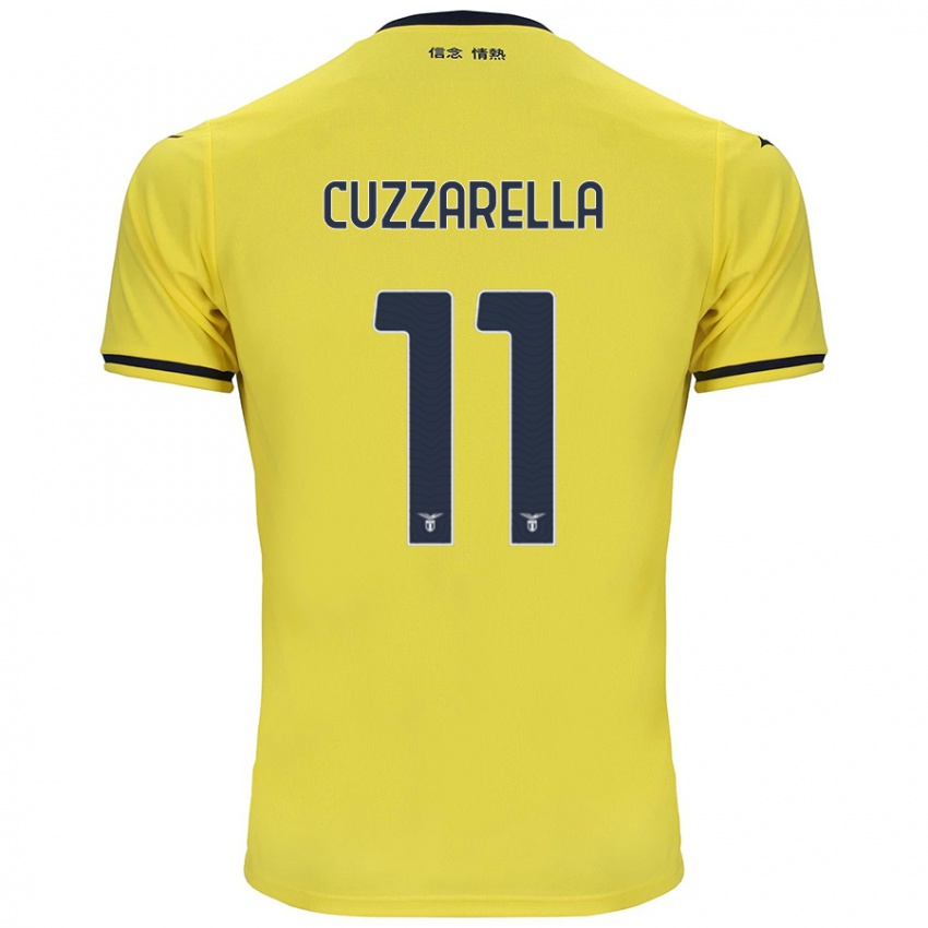 Niño Camiseta Cristian Cuzzarella #11 Amarillo 2ª Equipación 2024/25 La Camisa