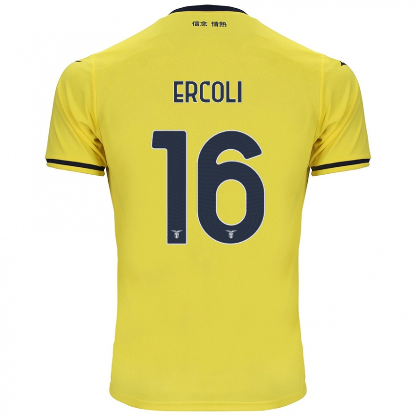 Niño Camiseta Michele Ercoli #16 Amarillo 2ª Equipación 2024/25 La Camisa