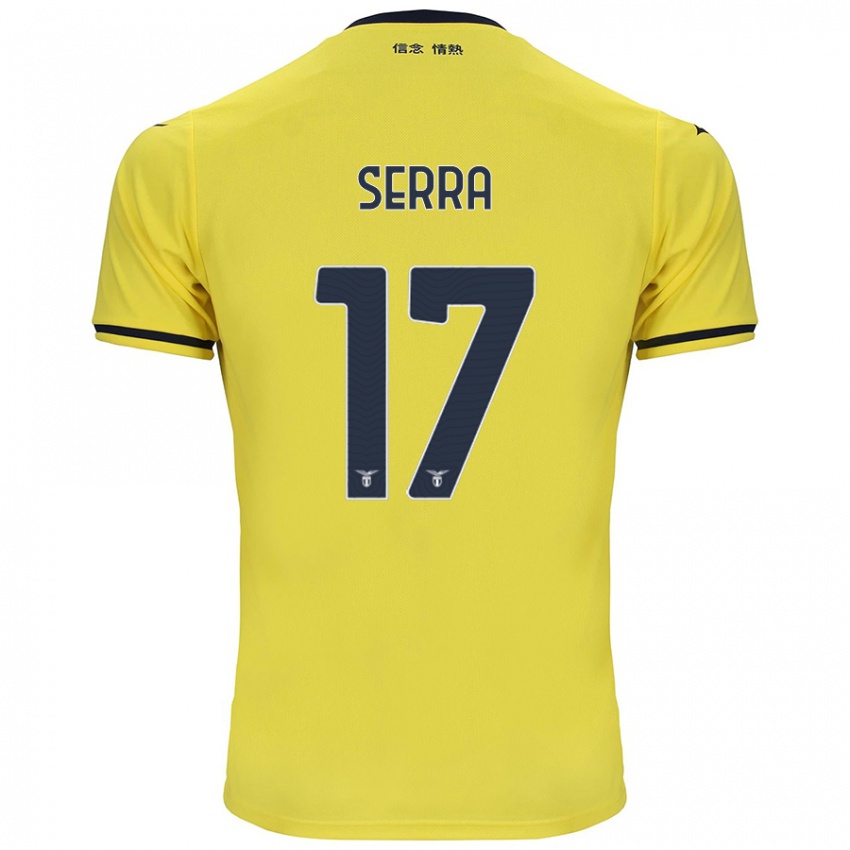 Niño Camiseta Federico Serra #17 Amarillo 2ª Equipación 2024/25 La Camisa