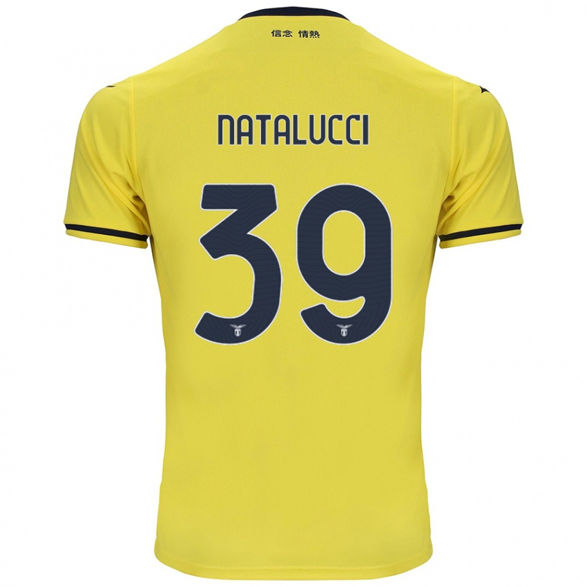 Niño Camiseta Serena Natalucci #39 Amarillo 2ª Equipación 2024/25 La Camisa