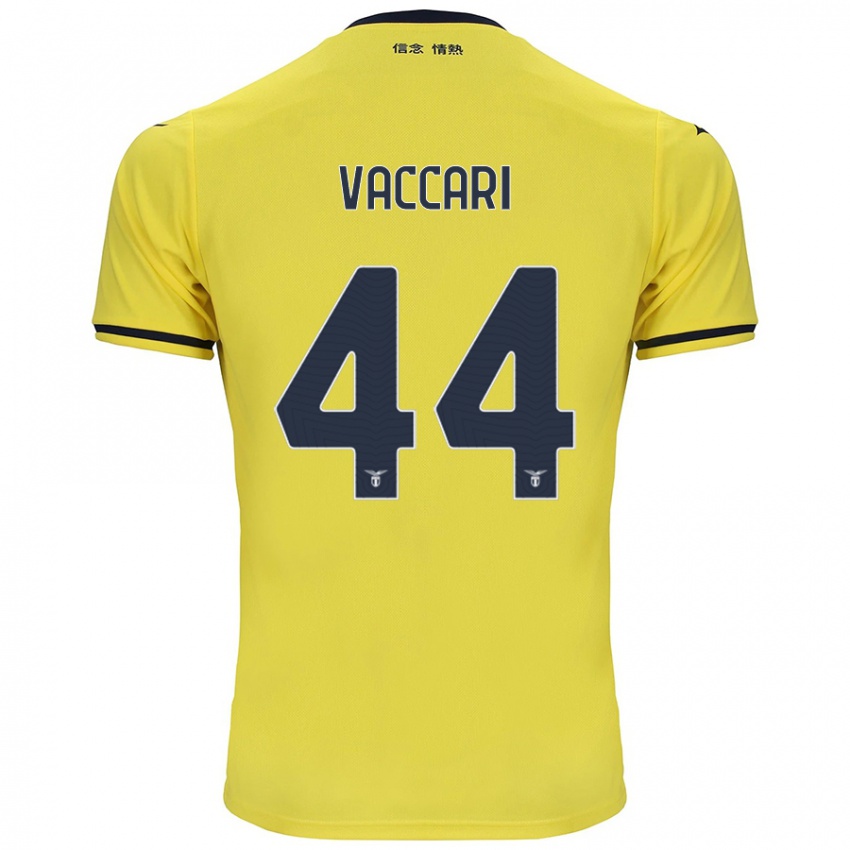 Niño Camiseta Flavia Vaccari #44 Amarillo 2ª Equipación 2024/25 La Camisa