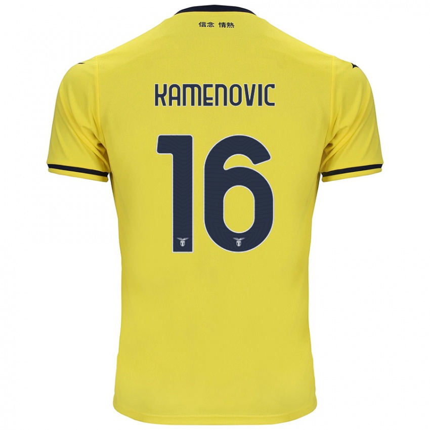 Niño Camiseta Dimitrije Kamenović #16 Amarillo 2ª Equipación 2024/25 La Camisa