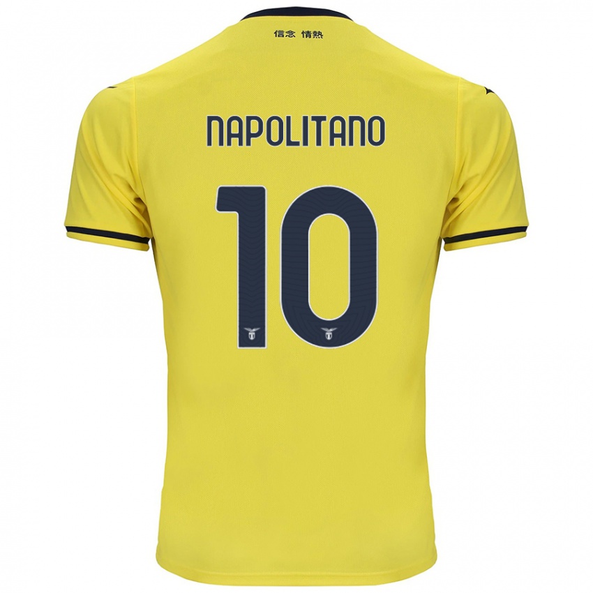 Niño Camiseta Luca Napolitano #10 Amarillo 2ª Equipación 2024/25 La Camisa