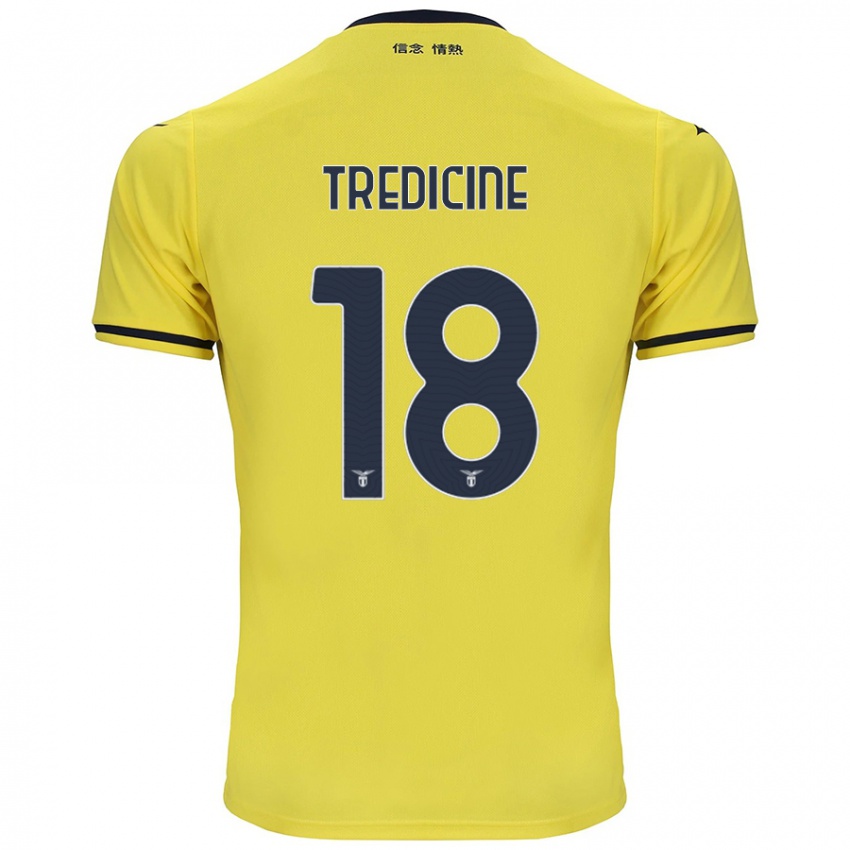 Niño Camiseta Manuel Tredicine #18 Amarillo 2ª Equipación 2024/25 La Camisa