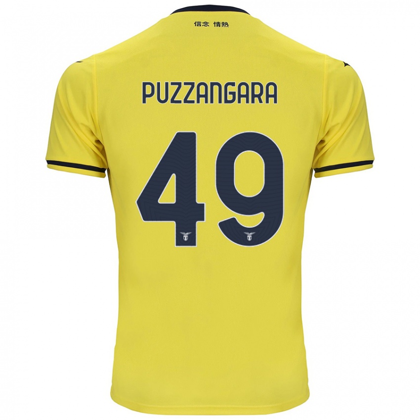 Niño Camiseta Angelo Antonio Puzzangara #49 Amarillo 2ª Equipación 2024/25 La Camisa