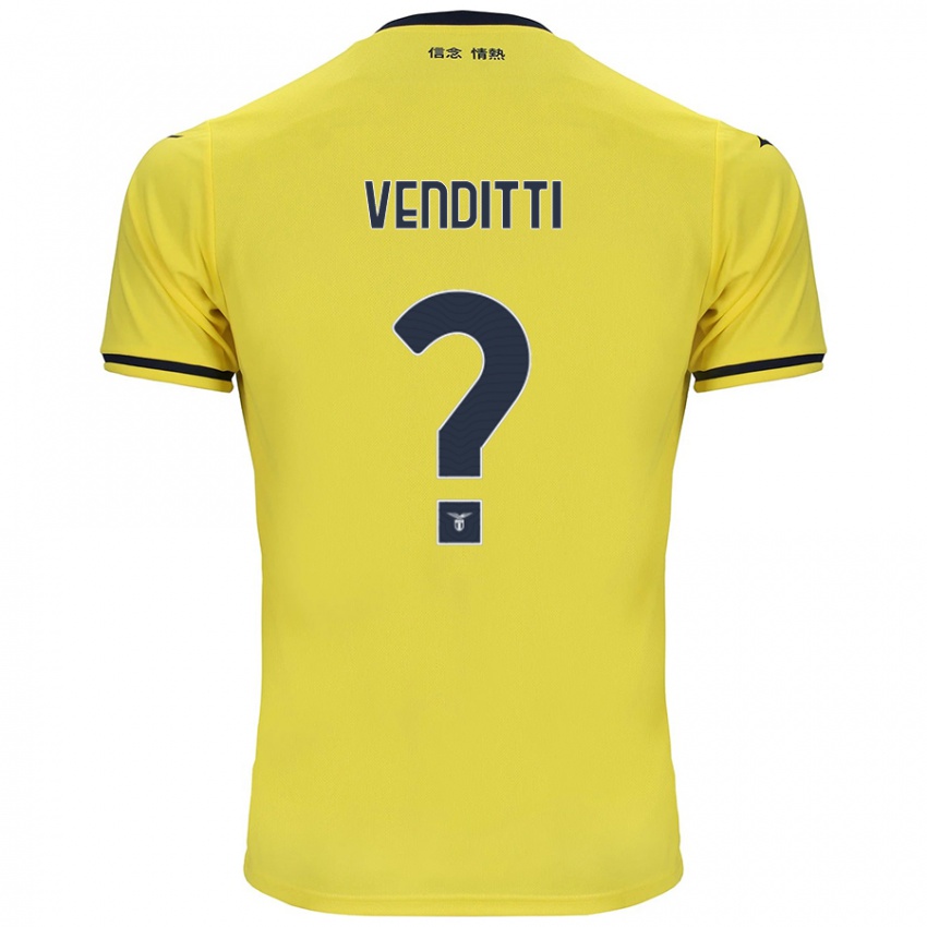 Niño Camiseta Pietro Venditti #0 Amarillo 2ª Equipación 2024/25 La Camisa