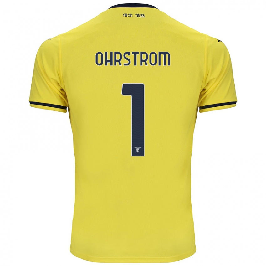 Niño Camiseta Stephanie Ohrstrom #1 Amarillo 2ª Equipación 2024/25 La Camisa