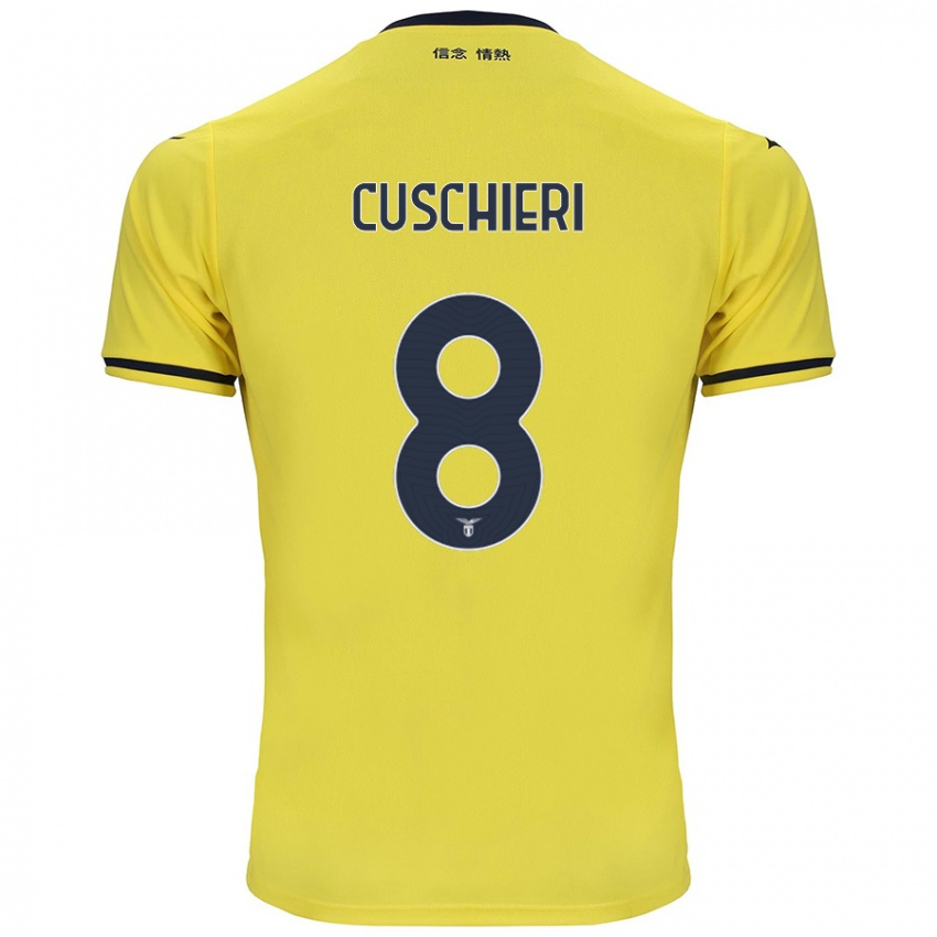 Niño Camiseta Rachel Cuschieri #8 Amarillo 2ª Equipación 2024/25 La Camisa