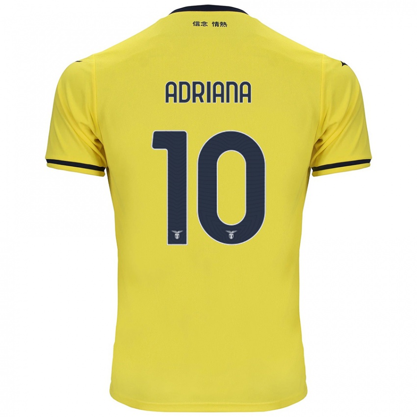 Niño Camiseta Adriana Martín Santamaría #10 Amarillo 2ª Equipación 2024/25 La Camisa