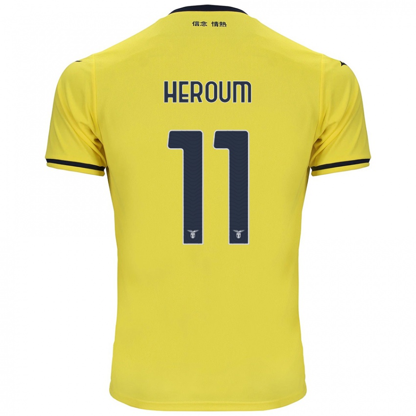 Niño Camiseta Nora Heroum #11 Amarillo 2ª Equipación 2024/25 La Camisa