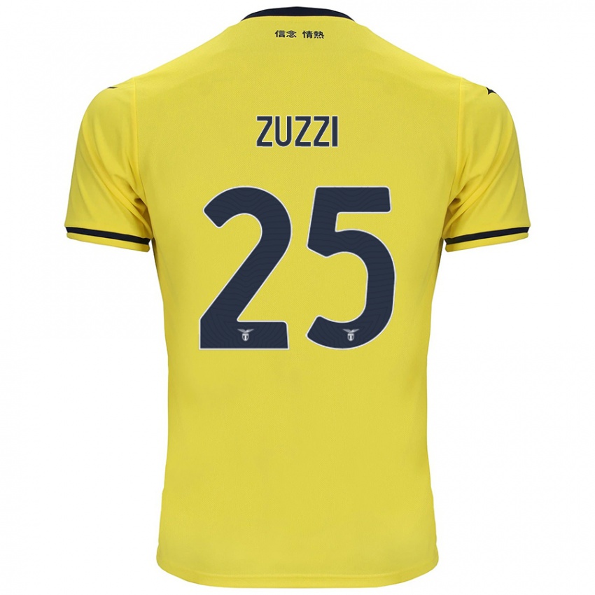 Niño Camiseta Giorgia Zuzzi #25 Amarillo 2ª Equipación 2024/25 La Camisa