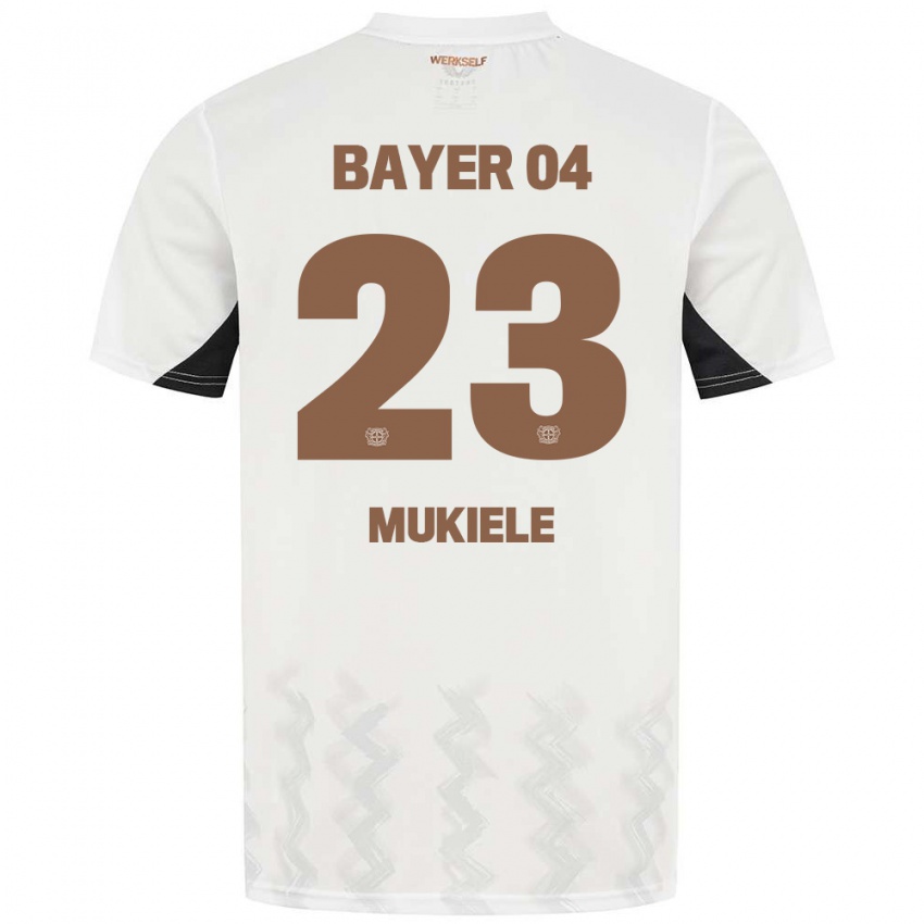 Hombre Camiseta Nordi Mukiele #23 Blanco Azul Rojo 2ª Equipación 2024/25 La Camisa