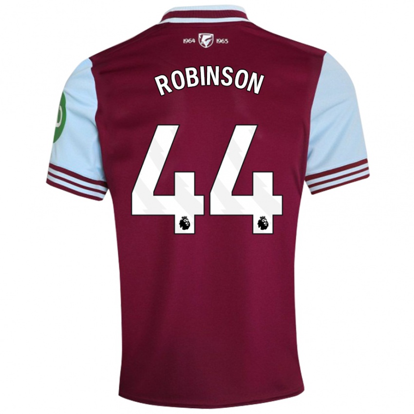 Hombre Camiseta Junior Robinson #44 Rojo Oscuro 1ª Equipación 2024/25 La Camisa