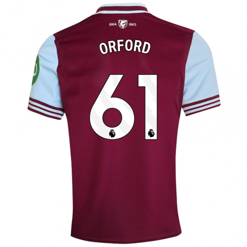 Hombre Camiseta Lewis Orford #61 Rojo Oscuro 1ª Equipación 2024/25 La Camisa