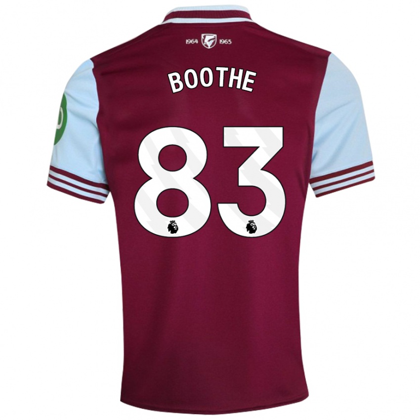 Hombre Camiseta Sebastian Boothe #83 Rojo Oscuro 1ª Equipación 2024/25 La Camisa