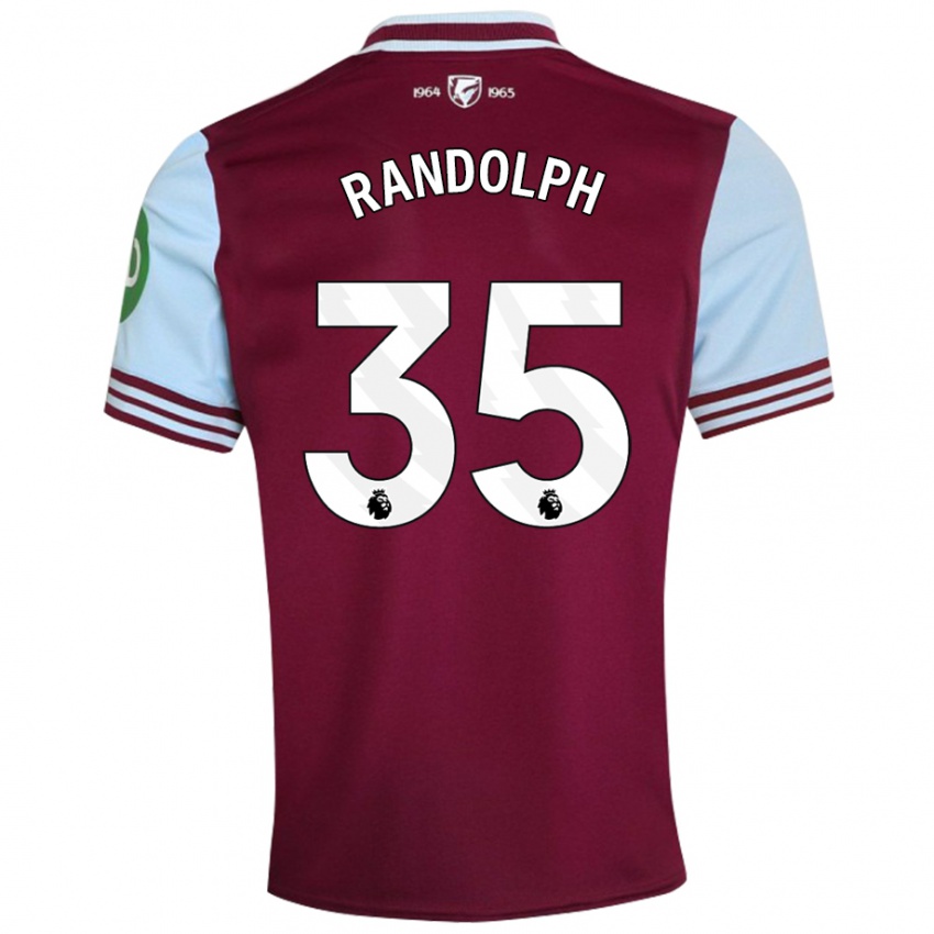 Hombre Camiseta Darren Randolph #35 Rojo Oscuro 1ª Equipación 2024/25 La Camisa