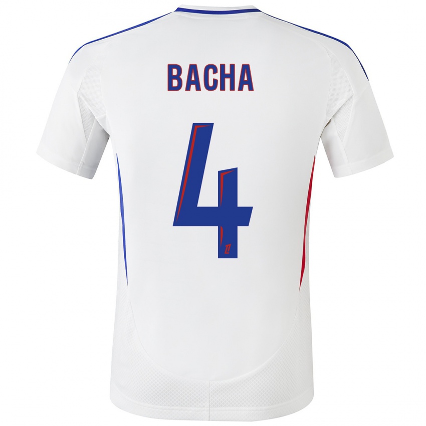 Hombre Camiseta Selma Bacha #4 Blanco Azul 1ª Equipación 2024/25 La Camisa