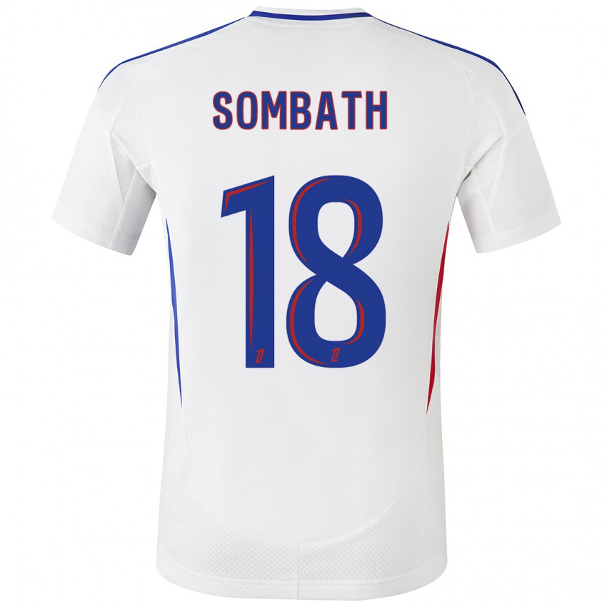 Hombre Camiseta Alice Sombath #18 Blanco Azul 1ª Equipación 2024/25 La Camisa