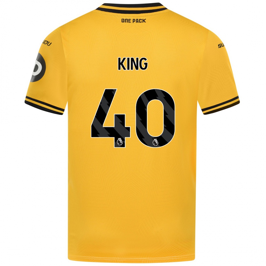 Hombre Camiseta Tom King #40 Amarillo 1ª Equipación 2024/25 La Camisa