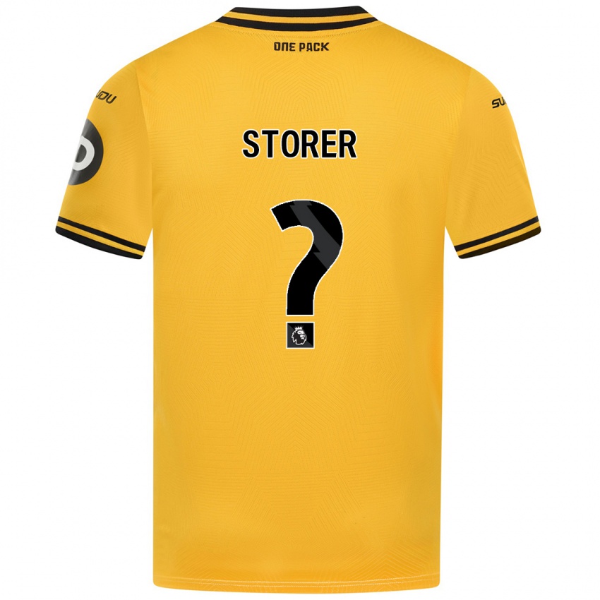 Hombre Camiseta James Storer #0 Amarillo 1ª Equipación 2024/25 La Camisa