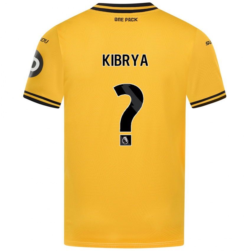 Hombre Camiseta Lucas Kibrya #0 Amarillo 1ª Equipación 2024/25 La Camisa