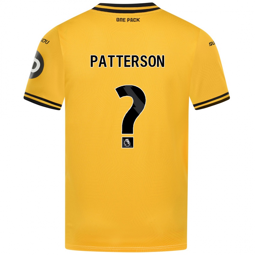 Hombre Camiseta Lennon Patterson #0 Amarillo 1ª Equipación 2024/25 La Camisa