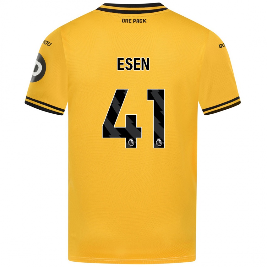 Hombre Camiseta Josh Esen #41 Amarillo 1ª Equipación 2024/25 La Camisa