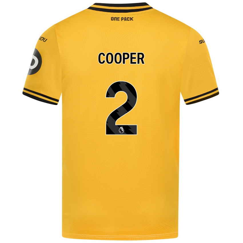 Hombre Camiseta Laura Cooper #2 Amarillo 1ª Equipación 2024/25 La Camisa