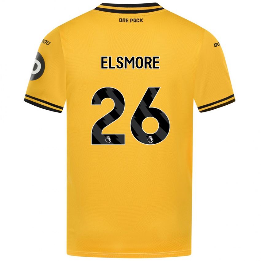 Hombre Camiseta Ria Elsmore #26 Amarillo 1ª Equipación 2024/25 La Camisa