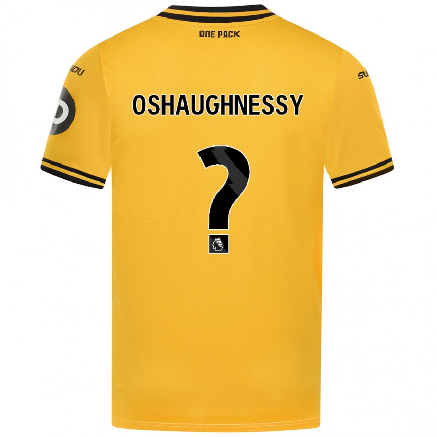 Hombre Camiseta Joe Oshaughnessy #0 Amarillo 1ª Equipación 2024/25 La Camisa