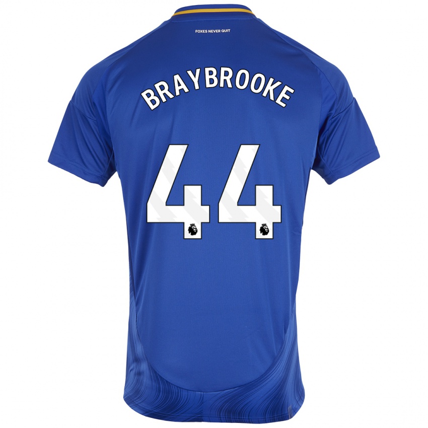 Hombre Camiseta Sammy Braybrooke #44 Azul Blanco 1ª Equipación 2024/25 La Camisa