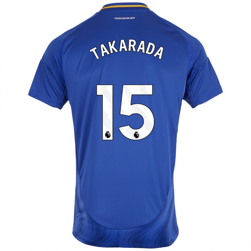 Hombre Camiseta Saori Takarada #15 Azul Blanco 1ª Equipación 2024/25 La Camisa