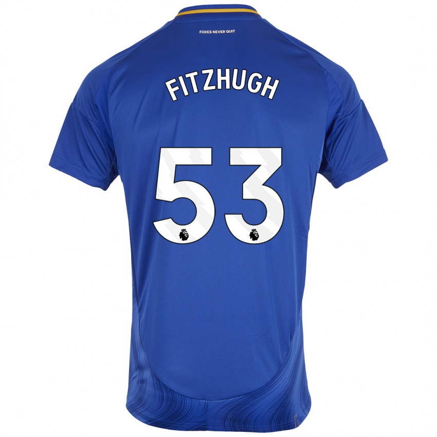 Hombre Camiseta Ethan Fitzhugh #53 Azul Blanco 1ª Equipación 2024/25 La Camisa