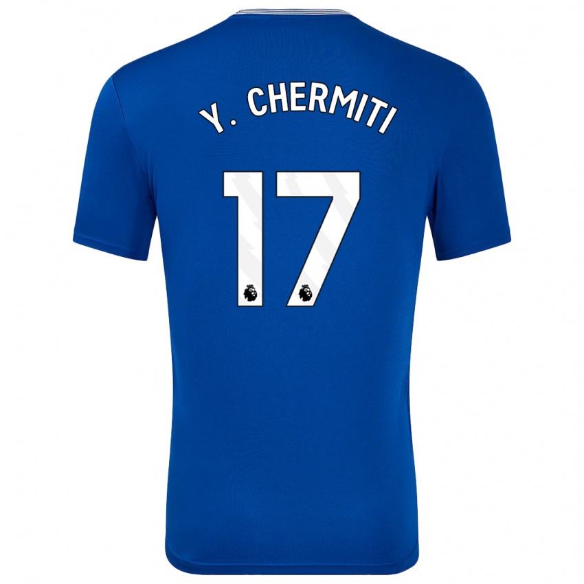 Hombre Camiseta Chermiti #17 Azul Con 1ª Equipación 2024/25 La Camisa