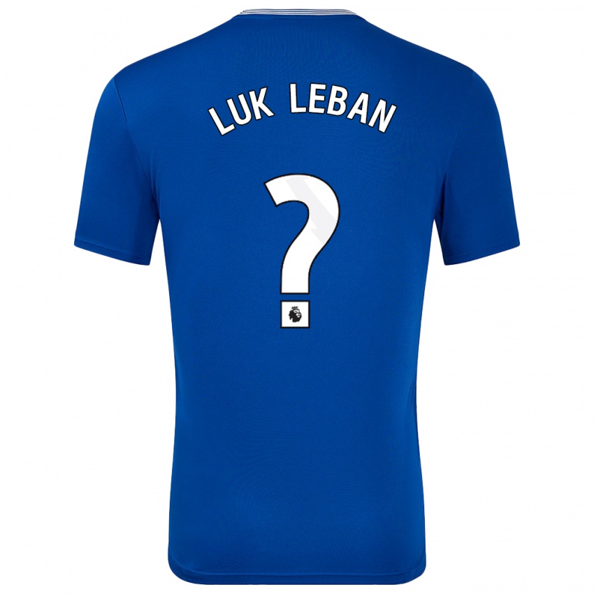 Hombre Camiseta Zan Luk Leban #0 Azul Con 1ª Equipación 2024/25 La Camisa