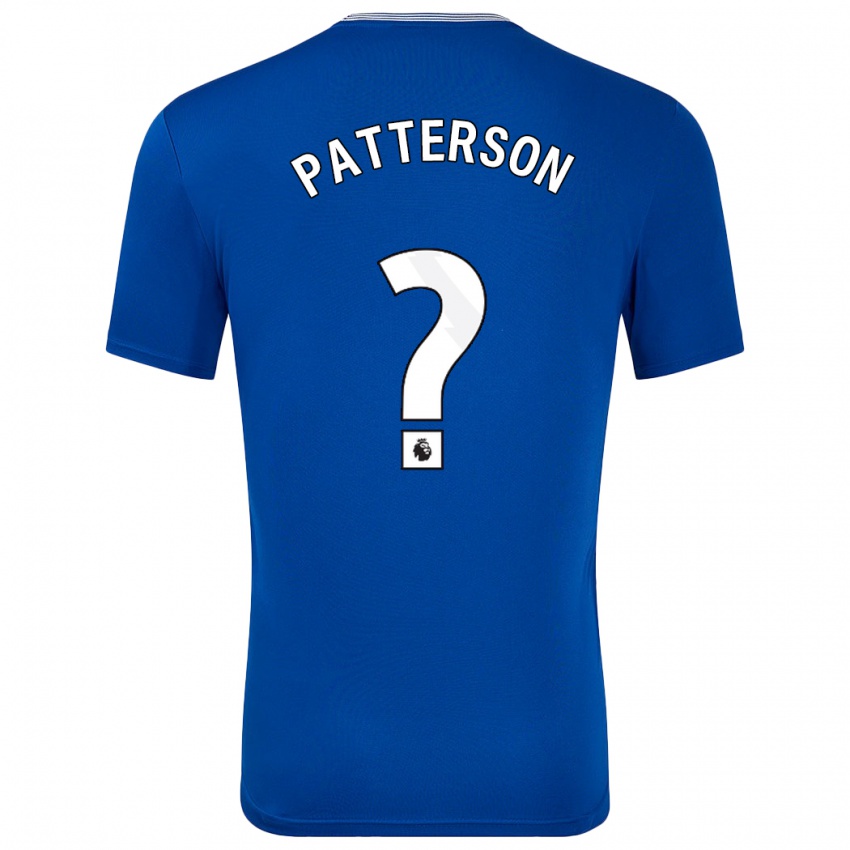 Hombre Camiseta Jack Patterson #0 Azul Con 1ª Equipación 2024/25 La Camisa