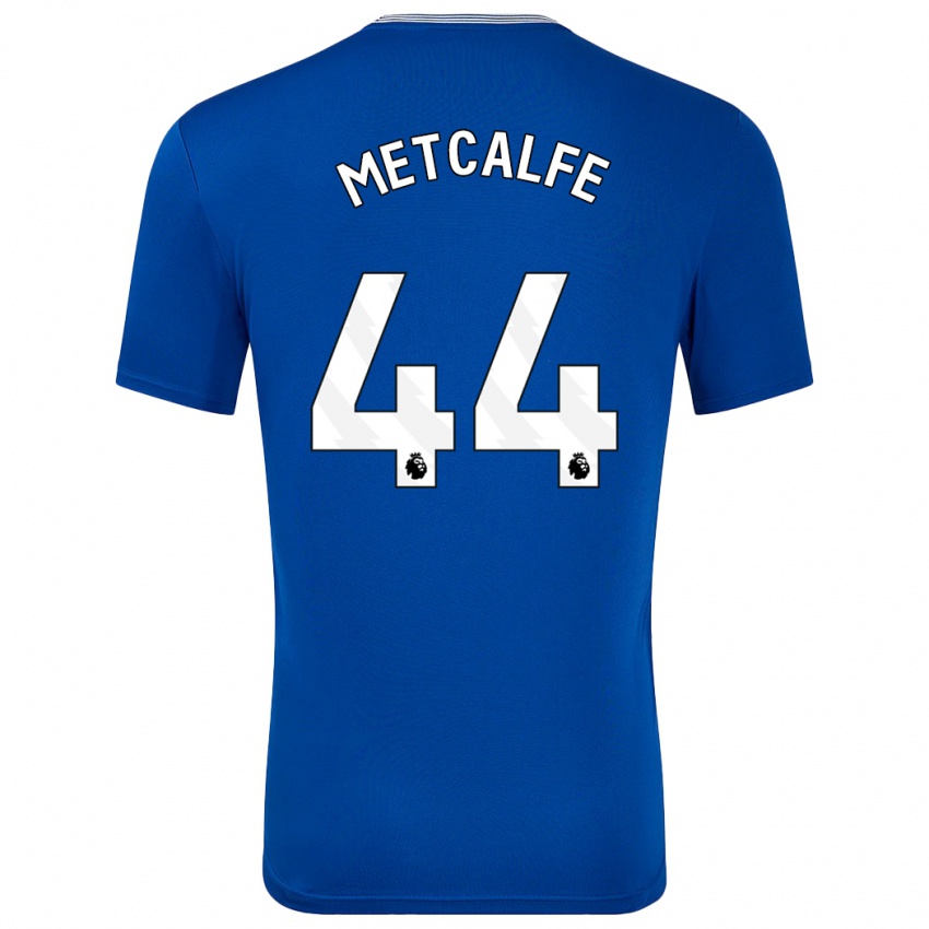 Hombre Camiseta Jenson Metcalfe #44 Azul Con 1ª Equipación 2024/25 La Camisa