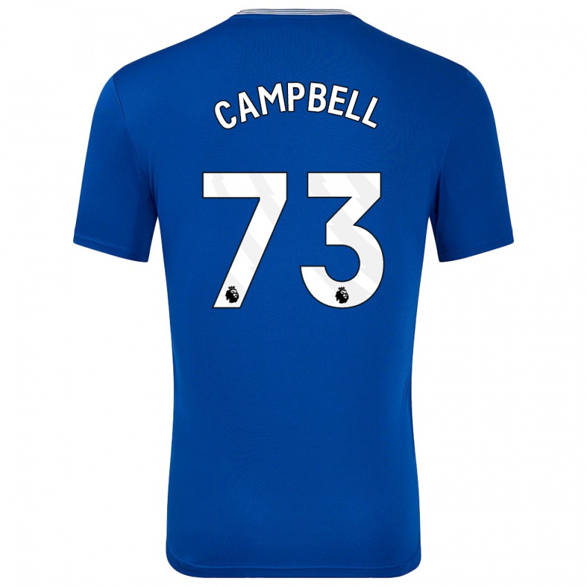 Hombre Camiseta Elijah Campbell #73 Azul Con 1ª Equipación 2024/25 La Camisa