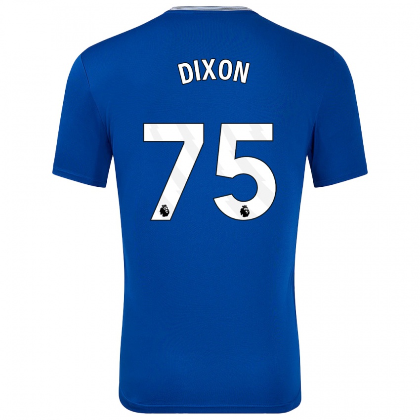 Hombre Camiseta Roman Dixon #75 Azul Con 1ª Equipación 2024/25 La Camisa