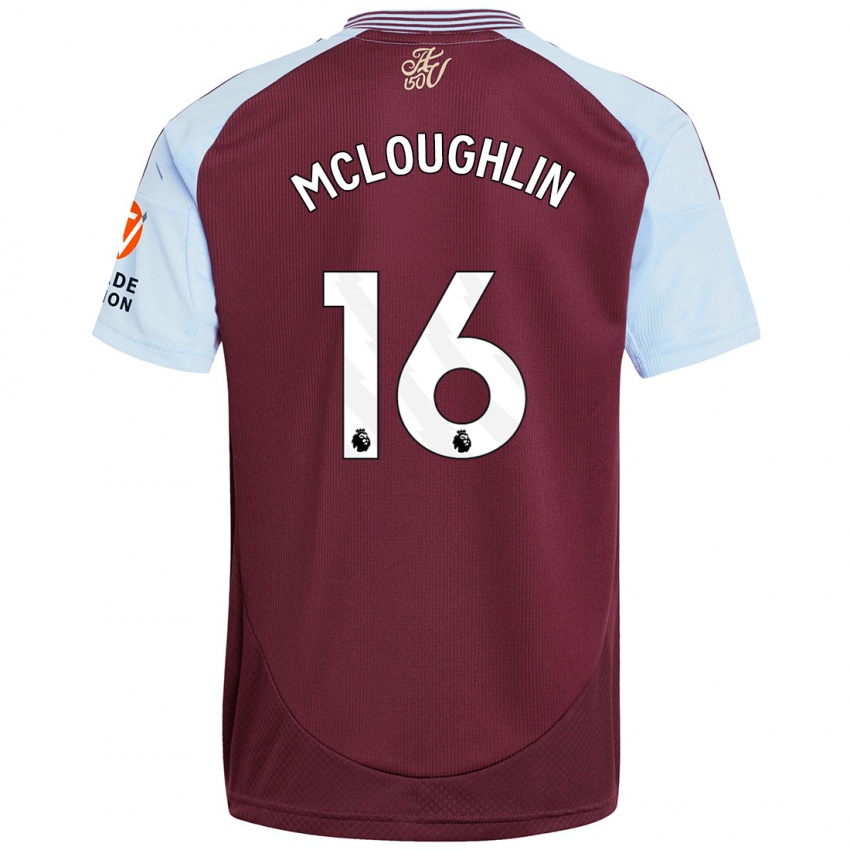 Hombre Camiseta Olivia Mcloughlin #16 Borgoña Azul Cielo 1ª Equipación 2024/25 La Camisa