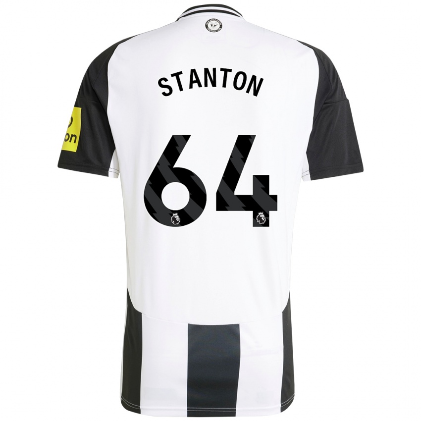 Hombre Camiseta Ellis Stanton #64 Blanco Negro 1ª Equipación 2024/25 La Camisa