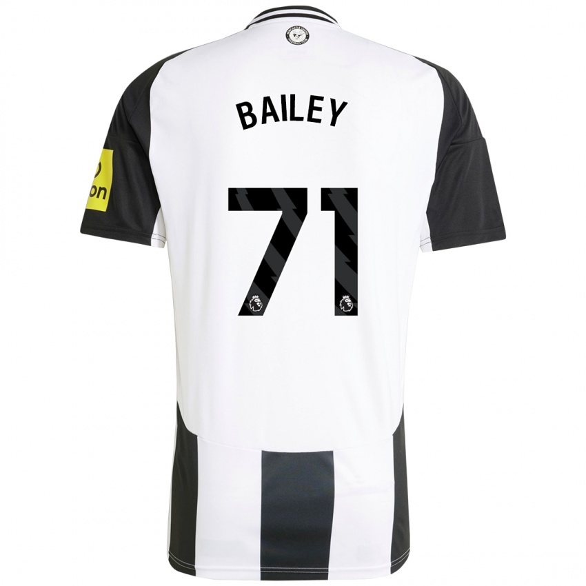 Hombre Camiseta Scott Bailey #71 Blanco Negro 1ª Equipación 2024/25 La Camisa