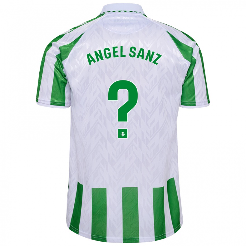 Hombre Camiseta Miguel Ángel Sanz #0 Verde Rayas Blancas 1ª Equipación 2024/25 La Camisa