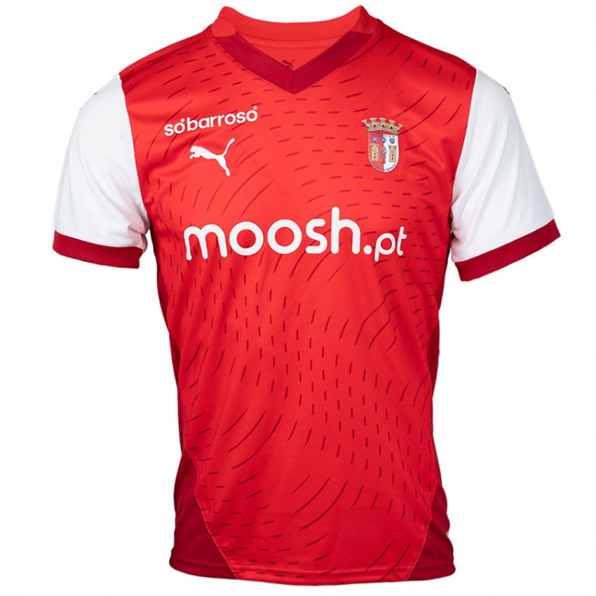 Hombre Camiseta Gabri Martínez #77 Rojo Blanco 1ª Equipación 2024/25 La Camisa