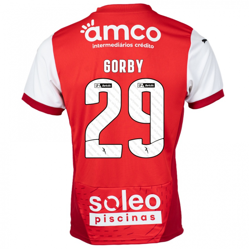 Hombre Camiseta Gorby #29 Rojo Blanco 1ª Equipación 2024/25 La Camisa