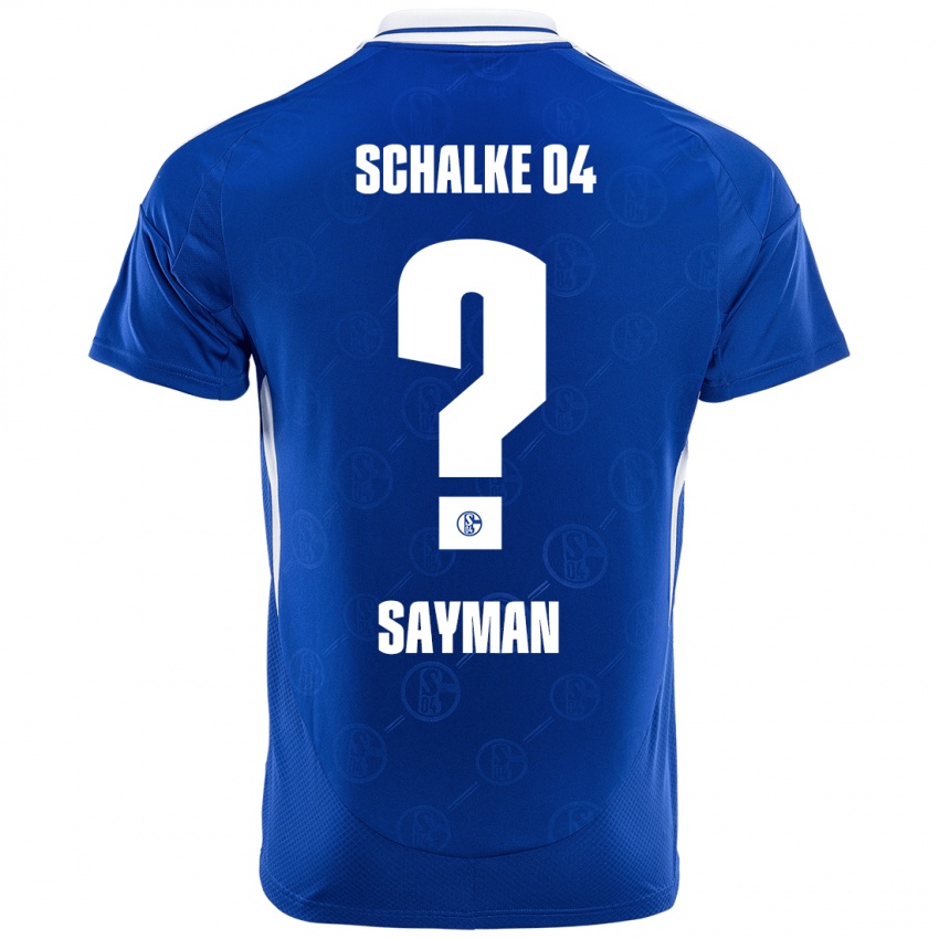 Hombre Camiseta Kayhan Sayman #0 Azul Real 1ª Equipación 2024/25 La Camisa