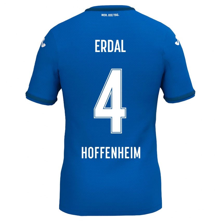 Hombre Camiseta İzzet Erdal #4 Azul Real 1ª Equipación 2024/25 La Camisa